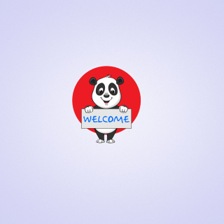Kostenloses Welcome Panda Wallpaper für 208x208