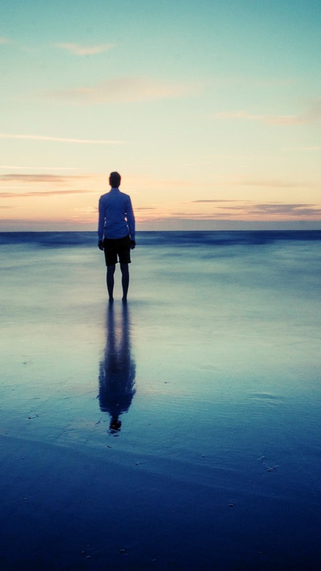 Man Between Water And Sky wallpaper 1080x1920