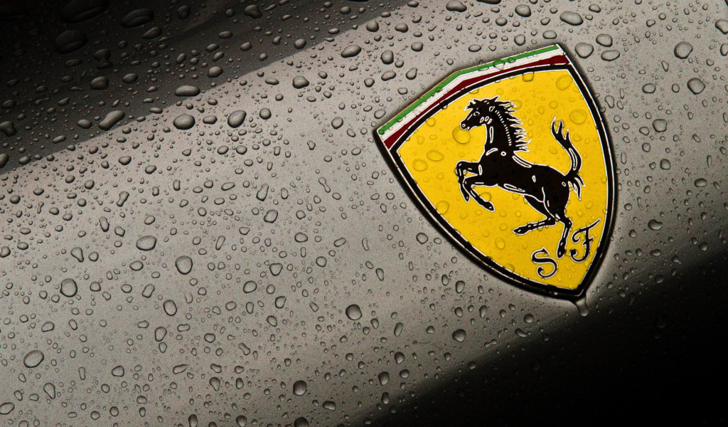 Ferrari Logo Image wallpaper 1024x600