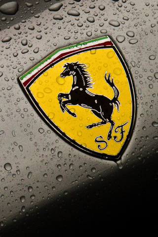 Das Ferrari Logo Image Wallpaper 320x480