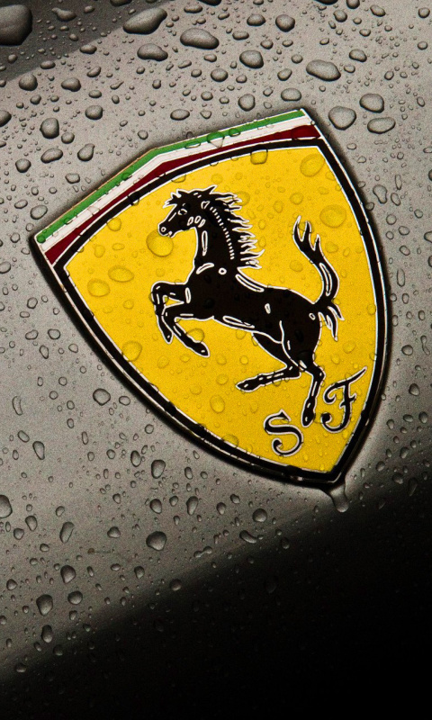 Обои Ferrari Logo Image 480x800