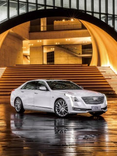 Cadillac CT6 on Auto Show wallpaper 240x320