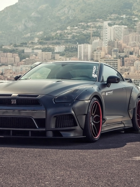 Das Nissan GTR Wallpaper 480x640