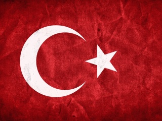 Das Turkey Flag Wallpaper 320x240