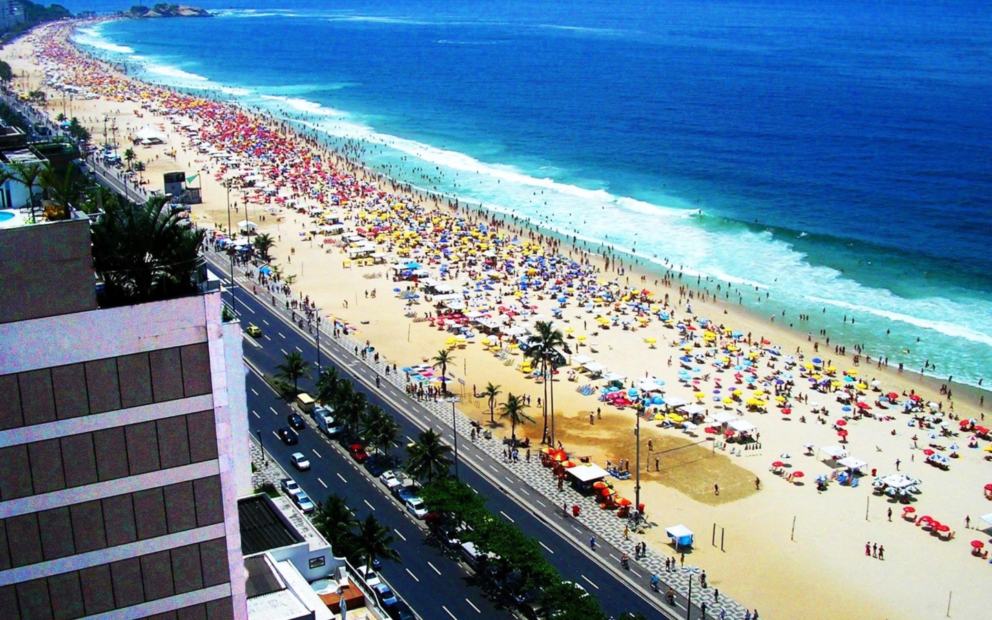 Das Rio De Janeiro Beach Wallpaper 1440x900