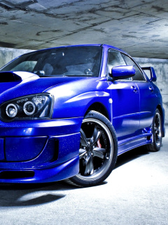 Das Subaru Impreza WRX Wallpaper 240x320