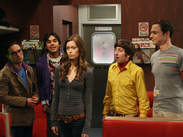 Обои The Big Bang Theory with Bernadette Rostenkowski 640x480