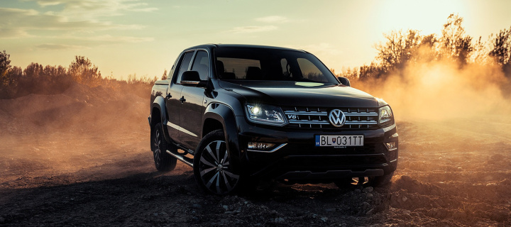 Обои Commercial vehicle Volkswagen Amarok 720x320