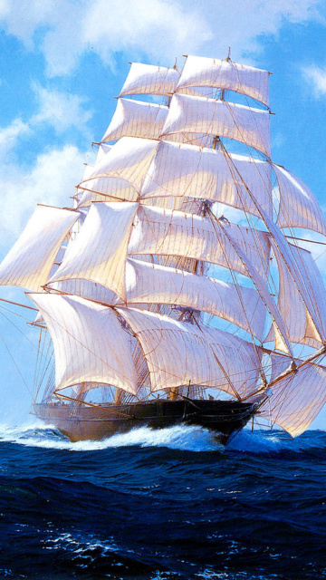 Sfondi Ships Artwork Steven Dews 360x640