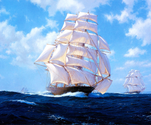 Ships Artwork Steven Dews wallpaper 480x400