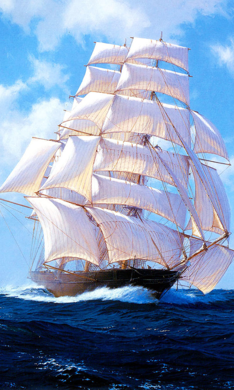 Sfondi Ships Artwork Steven Dews 480x800