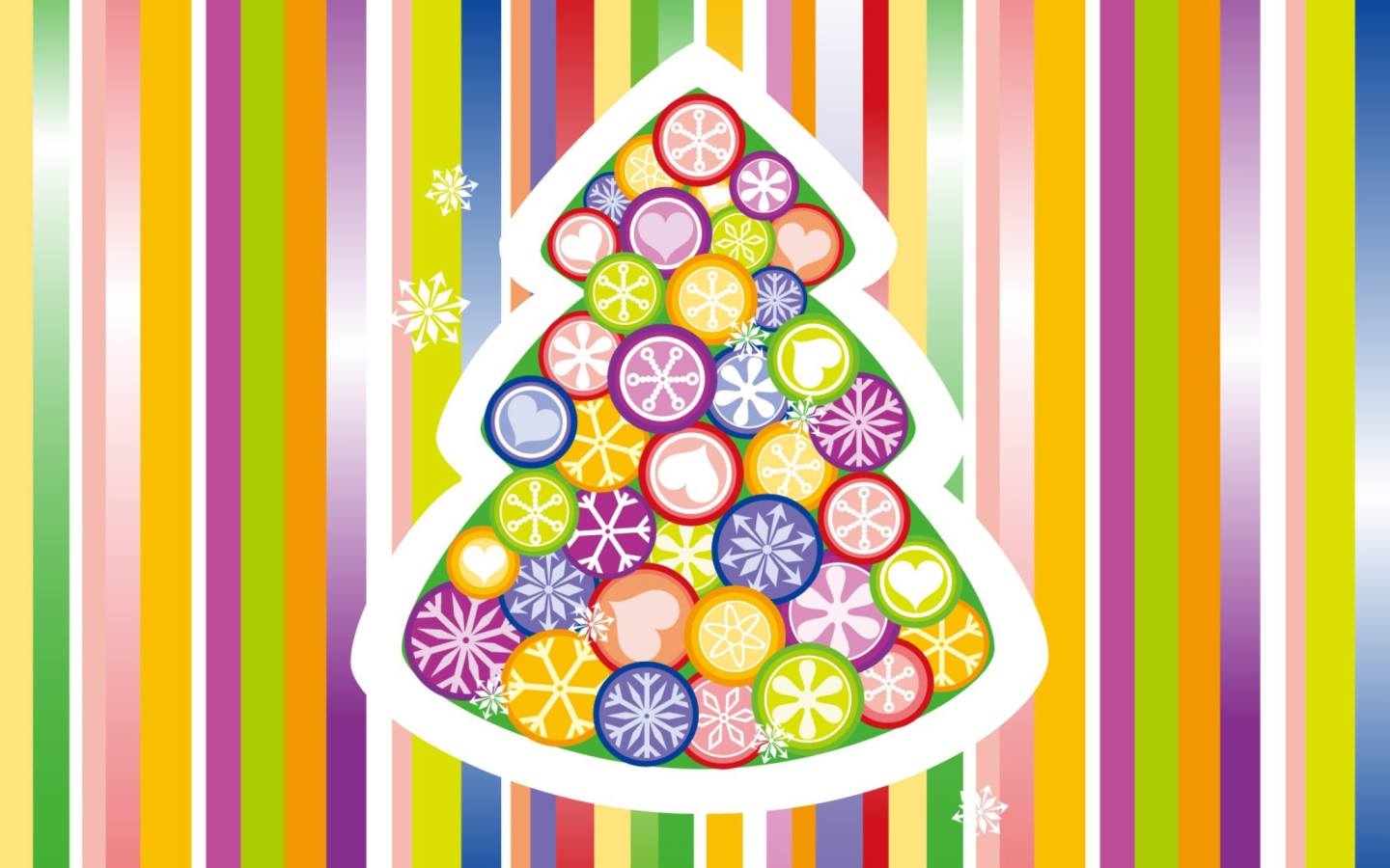 Colorful Christmas wallpaper 1440x900