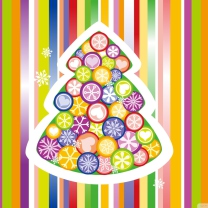 Colorful Christmas wallpaper 208x208