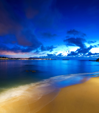 Night Beach - Obrázkek zdarma pro iPhone 5