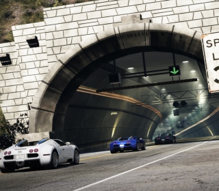 Tunnel Race Cars papel de parede para celular para iPad 2