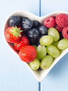 Love Fruit And Berries wallpaper 240x320