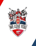 Das Arsenal Football Club Wallpaper 128x160