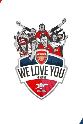Das Arsenal Football Club Wallpaper 320x480