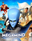 Megamind: Bad Blue Brilliant screenshot #1 128x160