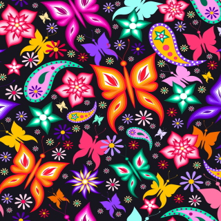 Kostenloses Floral Butterflies Wallpaper für iPad