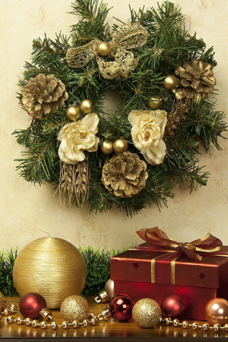 Fondo de pantalla Christmas Decorations Collection 320x480