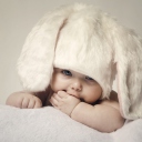 Cute Baby Bunny wallpaper 128x128