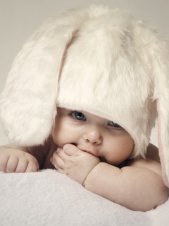 Screenshot №1 pro téma Cute Baby Bunny 240x320