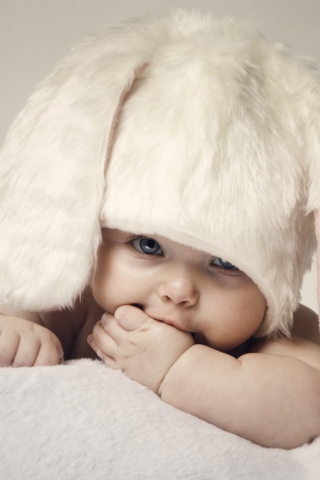 Das Cute Baby Bunny Wallpaper 320x480