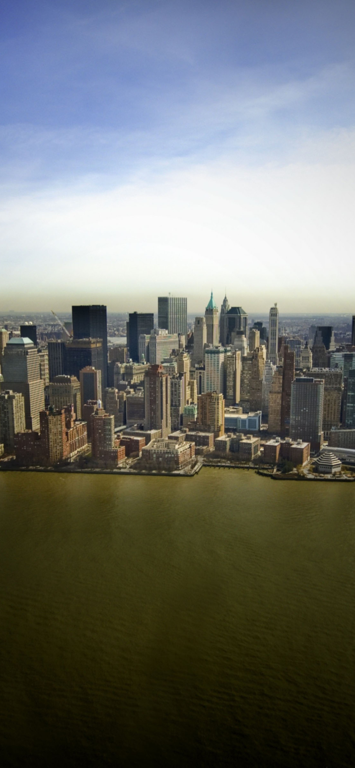 New York Aerial View wallpaper 1170x2532
