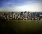 Das New York Aerial View Wallpaper 176x144