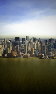 Fondo de pantalla New York Aerial View 240x400