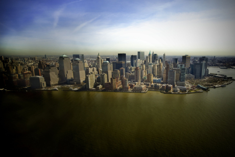 Fondo de pantalla New York Aerial View 480x320