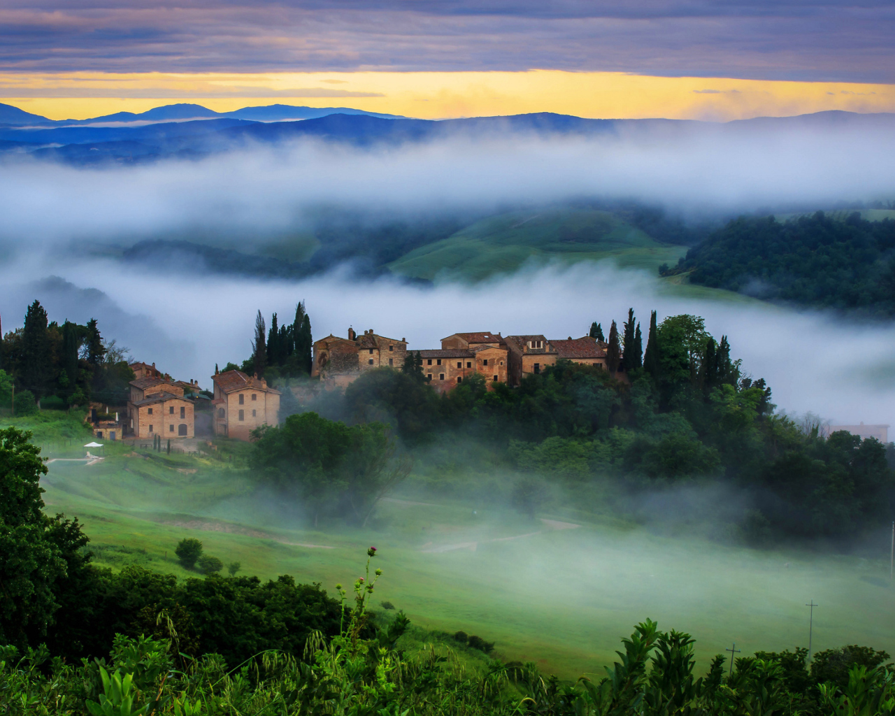 Das Tuscany, Italy Wallpaper 1280x1024