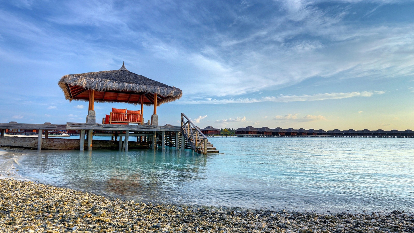 Fondo de pantalla Tropical Maldives Resort good Destination 1600x900