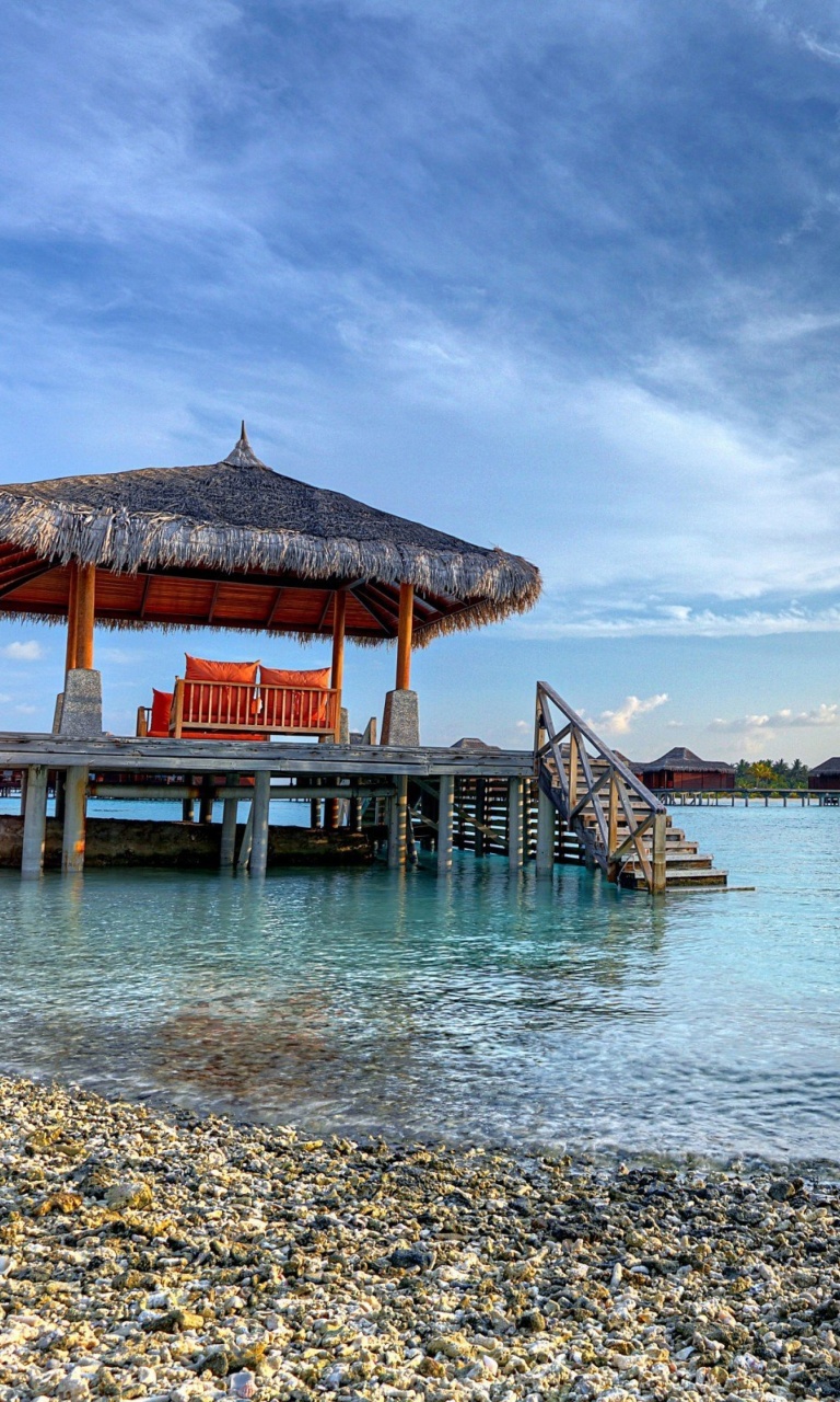 Sfondi Tropical Maldives Resort good Destination 768x1280
