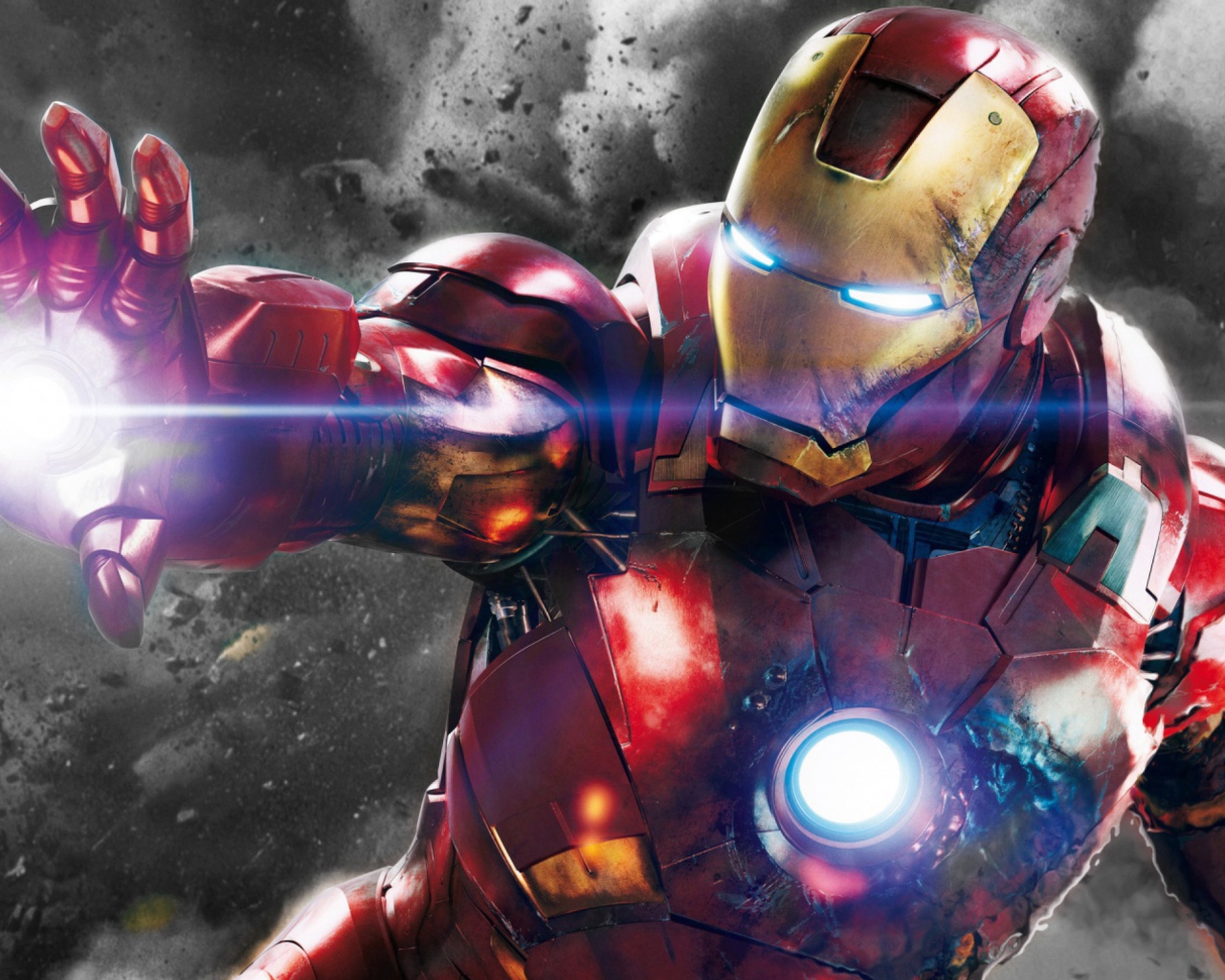Das Iron Man - The Avengers 2012 Wallpaper 1280x1024