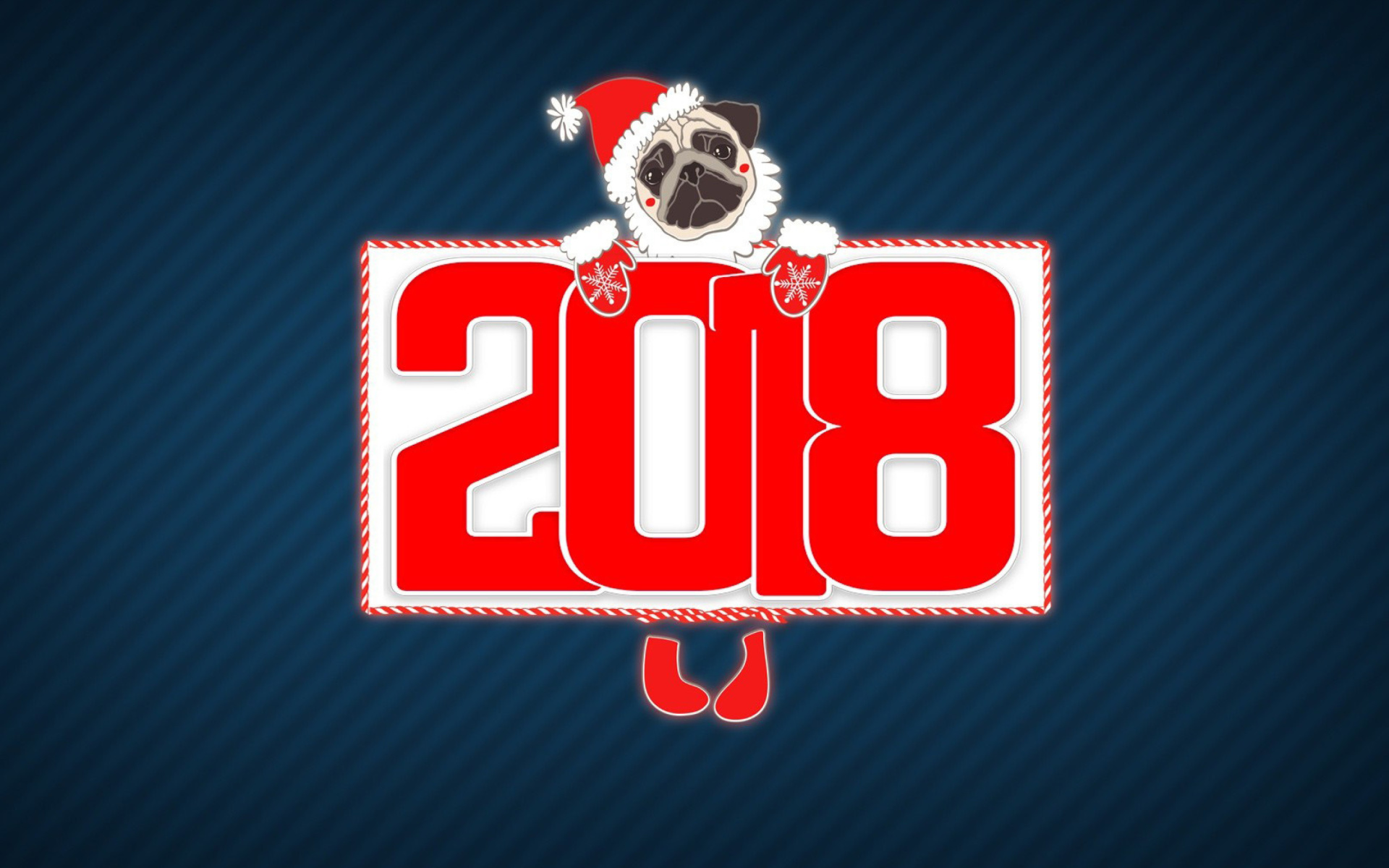 Das 2018 New Year Chinese horoscope year of the Dog Wallpaper 1920x1200