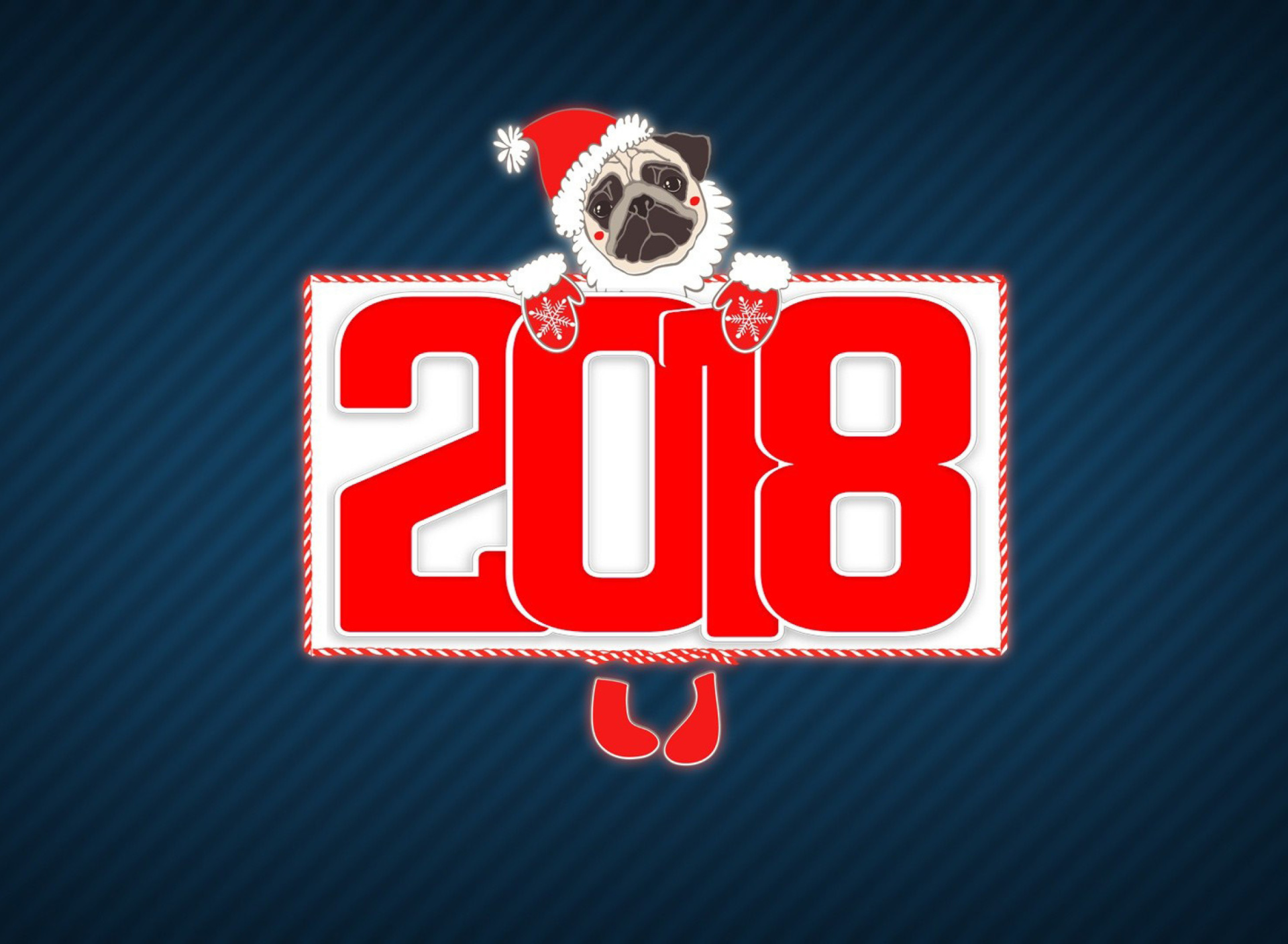 Обои 2018 New Year Chinese horoscope year of the Dog 1920x1408