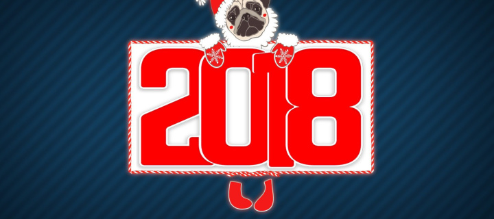 Fondo de pantalla 2018 New Year Chinese horoscope year of the Dog 720x320