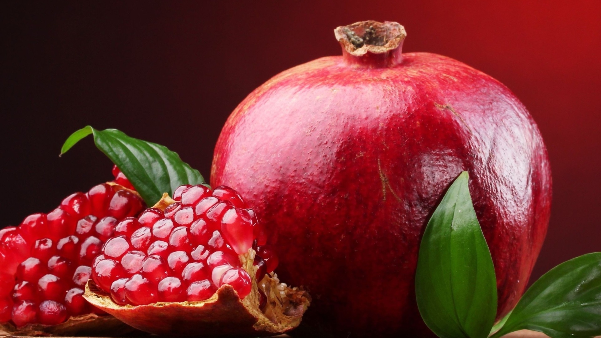 Ripe fruit pomegranate wallpaper 1920x1080