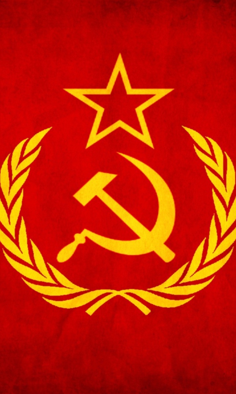 Das Soviet Union USSR Flag Wallpaper 480x800