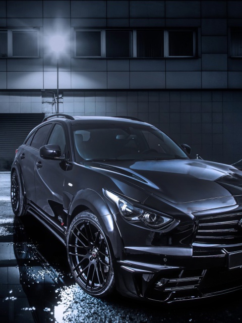 Das Infiniti QX70 Crossover Wallpaper 480x640