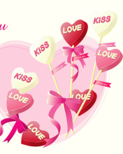 Screenshot №1 pro téma Sweets in the St. ValentinesDay 176x220
