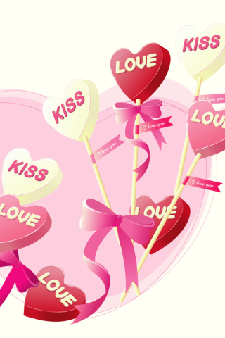 Das Sweets in the St. ValentinesDay Wallpaper 320x480