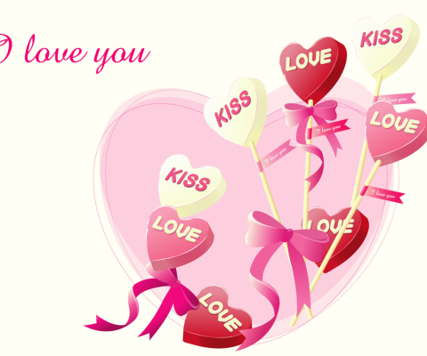 Das Sweets in the St. ValentinesDay Wallpaper 480x400