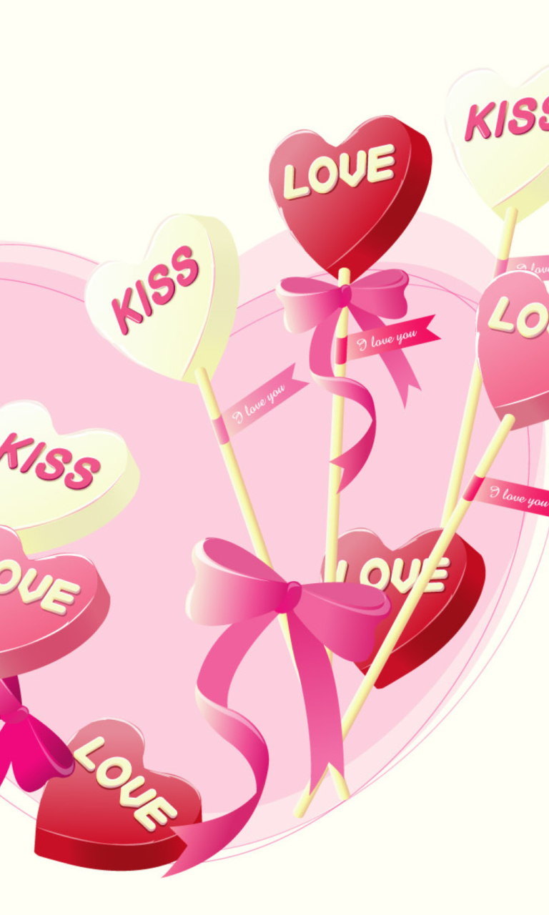 Das Sweets in the St. ValentinesDay Wallpaper 768x1280