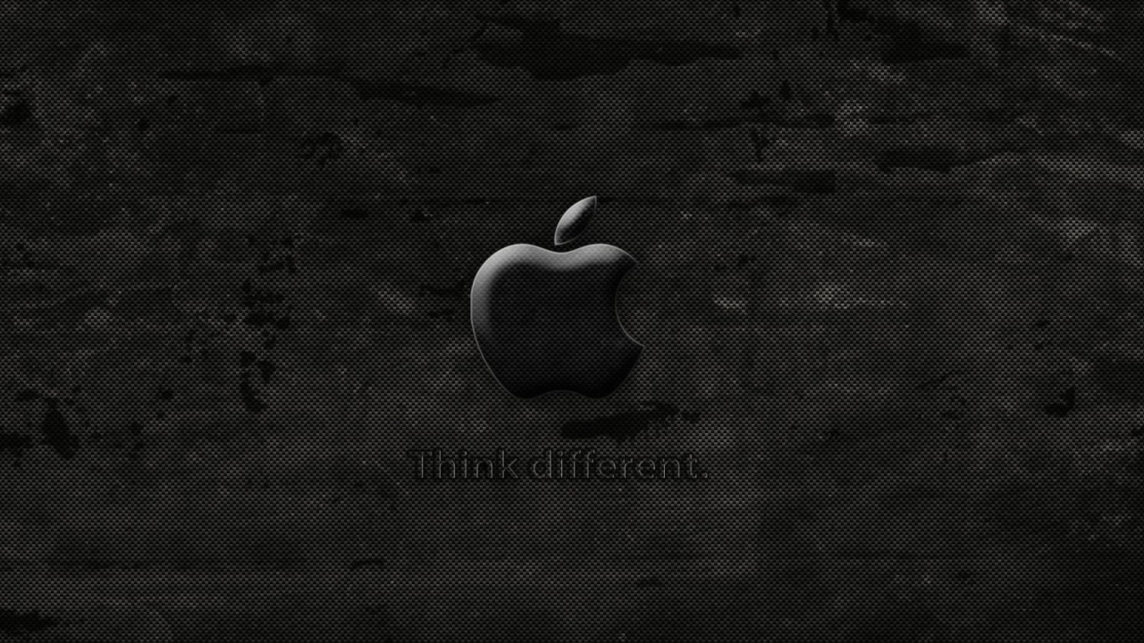Fondo de pantalla Dark Apple 1280x720