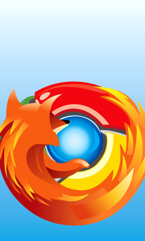 Fondo de pantalla Mozilla Chrome 480x800