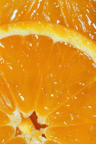 Das Orange Slices Wallpaper 320x480