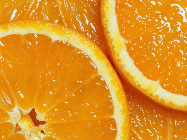 Orange Slices wallpaper 640x480
